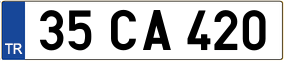 Trailer License Plate